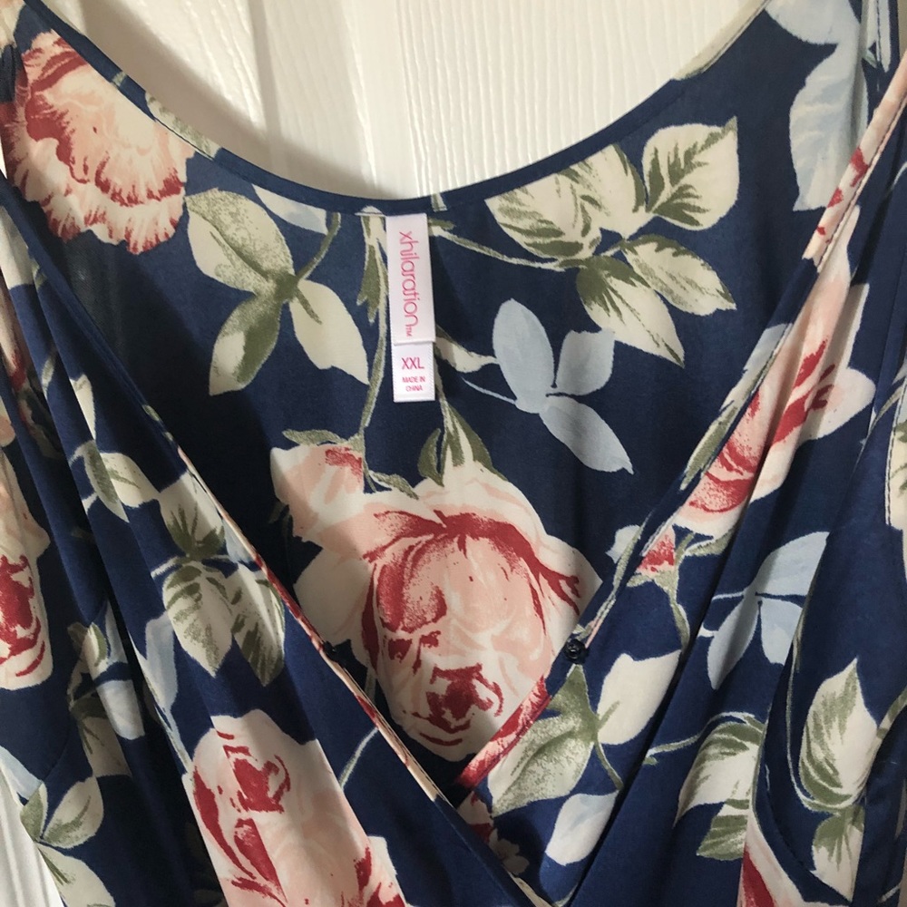 Floral blue maxi